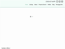 Tablet Screenshot of malibuproperty.com